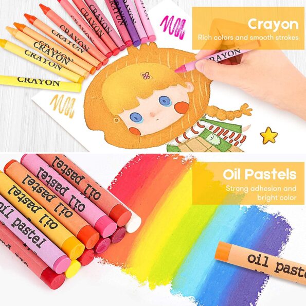 Art Set, iBayam 222 Pack Art Supplies Drawing Kit for Kids